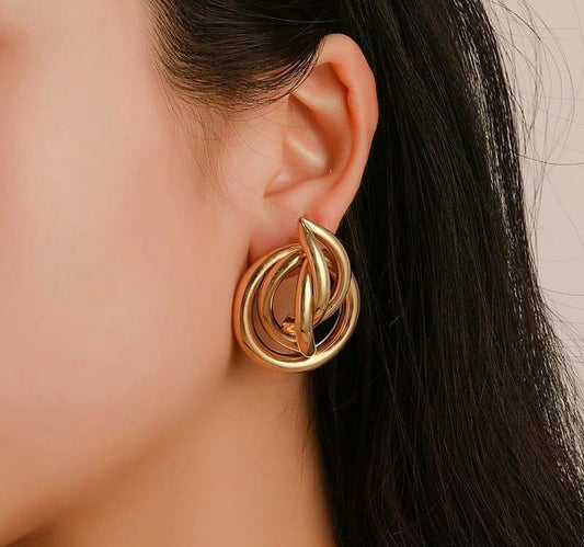 Tangle loop earrings